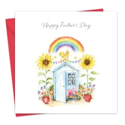Image of Twizler Father&#039;s Day Card for Dad Garden Shed Happy Fathers from Son or Daughter Daddy Father