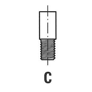 Image of 6160530201 Inlet Valves FRECCIA R3633/SCR 39,8mm Chromed valve stem