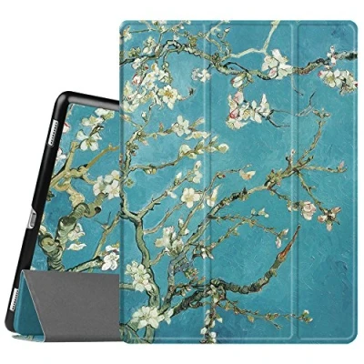 Image of FINTIE Case Compatible with iPad Pro 12.9 (2nd Gen) 2017 / (1st 2015 [SlimShell] Ultra Lightweight Standing Protective Cover Auto Wake/Sleep, Blossom