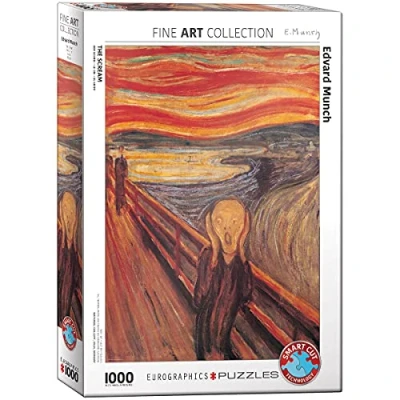 Image of Eurographics EG60004489 the Scream by Edvard Munch Puzzle (1000 Pieces)
