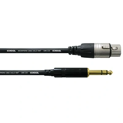 Image of CORDIAL audio XLR female/jack male stereo cable, 1.5 m, cable Essentials XLR/Jack