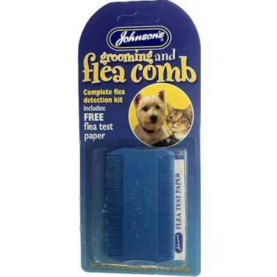 Image of Johnsons Flea &amp; Grooming Comb + Detection Kit,