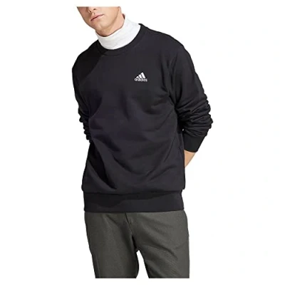 Image of adidas Men&#039;s Essentials French Terry Embroidered Small Logo Sweatshirt, Medium Grey Heather, L
