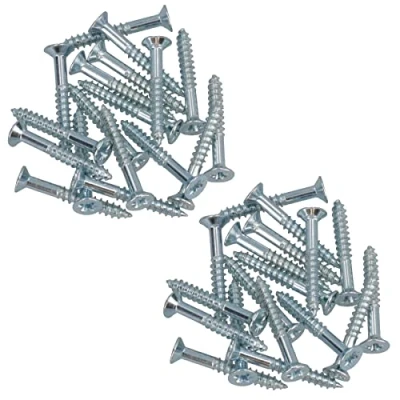 Image of 4mm x 30mm PZ2 Drive Countersunk Wood Chipboard Screws Fasteners 18pc