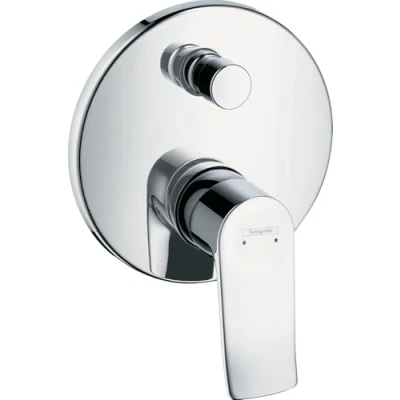 Image of hansgrohe Metris bath and shower mixer for 2 outlets, chrome 31493000