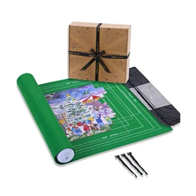 Image of Jaques of London Jigsaw Mat Roll Up Puzzle for 2000 Piece Jigsaws Easy to Store Adults Quality Since 1795