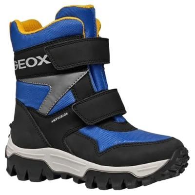 Image of Geox Himalaya BOY ABX Winter boots for kids, Size: 12.5K, Royal/black Textile/synthetics