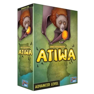 Image of Atiwa Board Game Fruit Bat Farming Worker Placement Strategy Resource Management for Kids and Adults Ages 12+ 1 4 Players Avg. Playtime 90 Minutes Made by Lookout Games