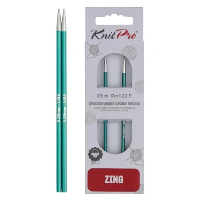 Image of KnitPro KP47512 Knitting PINS: Circular: Interchangeable: Normal: ZING: 3.25MM, Assorted, 13cmx3.25