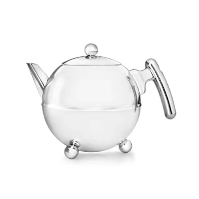 Image of Aqua Marina Teapot Bella Ronde 1,2L, Chromium Fittings, Stainless Steel, Silver, 1,2 l