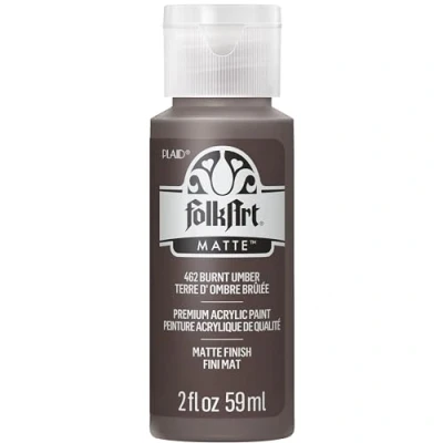 Image of Folk Art Acrylic Paint, Burnt Umber, 2 oz