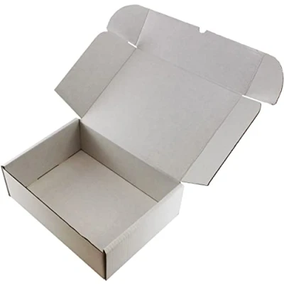 Image of White Shipping Boxes Gift Present Packet Size: 12&quot; x 9&quot; 4&quot; (30cm 22.5cm 10cm) ***for: A4/C4 Sized DOCUMENTS, Photos, Books*** (5)