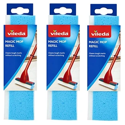 Image of Vileda Magic Mop Angled Head Refill Pack of 3 096511 X