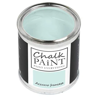 Image of Chalk Paint Everything® Azzurro Francese (French Blue) 250 ml Water Based for Shabby Chic Furniture, Décor, and Upcycling Projects Non Toxic, Easy to Apply