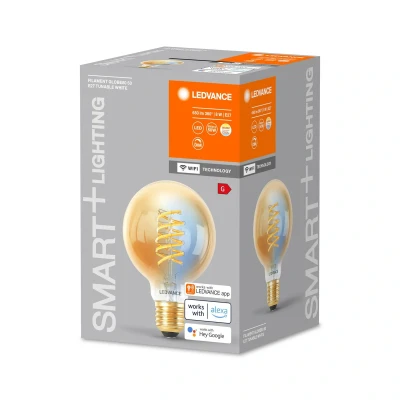 Image of LEDVANCE SMART+ WiFi E27 8 W LED G80 gold 822 850