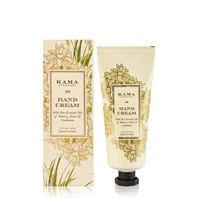 Image of Kama Ayurveda Hand Cream with Pure Essential Oils of Tuberose, Vetiver and Cardamom, 60g