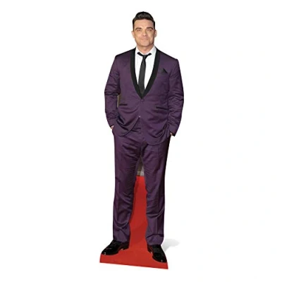 Image of Robbie Williams Purple Suit , 59x186