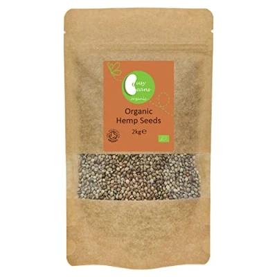 Image of Organic Whole Hemp Seeds Certified by Busy Beans (2kg)