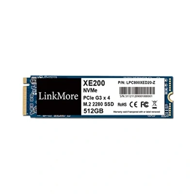 Image of LinkMore XE200 512GB M.2 2280 PCIe Gen 3X4 Internal SSD, Solid State Drive, Up to 2500MB/s for Latop and PC