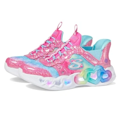Image of Skechers Girls Trainers, Pink Synthetic/Multi Trim, 11 UK