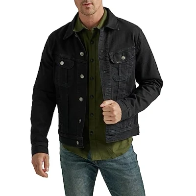 Image of Lee Men&#039;s Legendary Classic Rider Jacket, Overdye Black, S