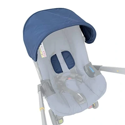 Image of Brogtorl Baby Stroller Canopy Fabric Sun Shade Compatible with Doona Car Seat and Pushchair (Blue)