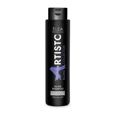 Image of Elea Professional Artisto Blond Collection Shampoo for Light Hair Neutralising Yellow Tones Silver 300 ml
