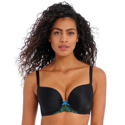 Image of Freya Show Off Moulded Plunge T Shirt Bra Black 32DD