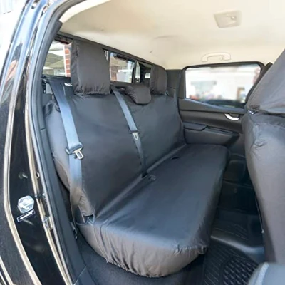 Image of UK Custom Covers SC384B Tailored Heavy Duty Waterproof Rear Seat Black To Fit Mercedes Benz X Class 2017 Onwards