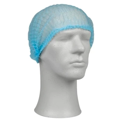 Image of ABENA Clip Cap Large Blue PP Non Sterile Single Use Hair Net for Cooking Pack of 200 Nets Ideal Catering Great Sleeping in