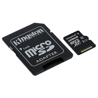 Image of Kingston Canvas Select (SDCS/128GB) MicroSDClass 10 UHS I Speeds Up to 80 MB/s Read (SD Adapter Included) Bring Your HD Videos Life