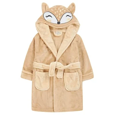 Image of Undercover Kids Fox Dressing Gown 18C793 Beige 5 6 Years