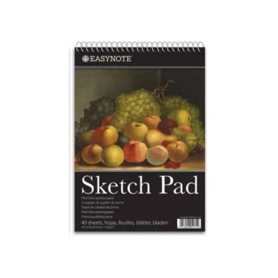 Image of Artists Sketch pad, Spiral Bound Pad Paper for Artists. Ideal The Studio, School or at Home 170gsm Cartridge (Fruits)