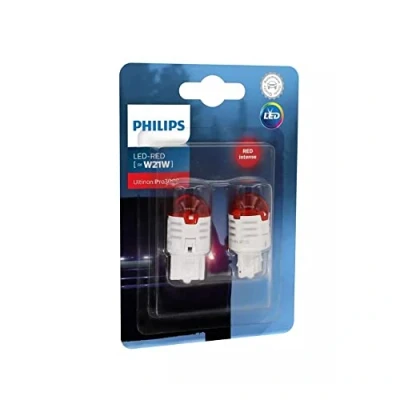 Image of Philips Ultinon Pro3000 LED car signaling bulb (W21W red)