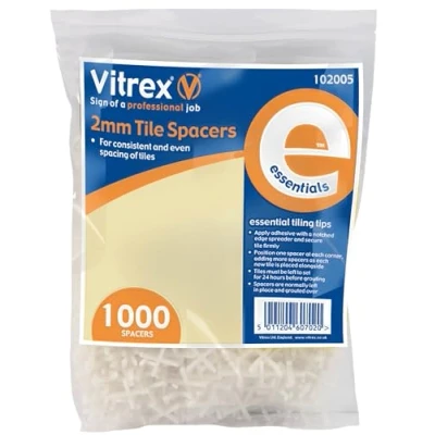 Image of Vitrex 102005 Essential Tile Spacers 2 mm (Pack 1000)
