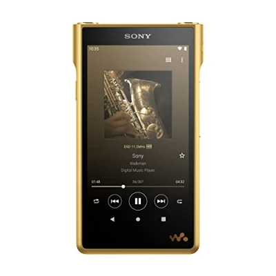 Image of Sony NW WM1ZM2 Signature Series Walkman Digital Music Player with High Resolution Audio, Android 11, Touch Screen, Bluetooth &amp; Wi Fi Gold