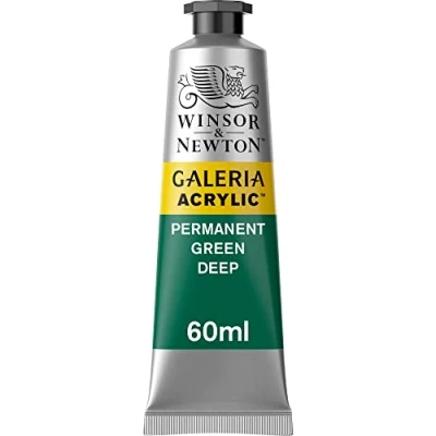 Image of Winsor &amp; Newton Galeria Acrylic Paint 1 60ml Permanent Green Deep, 2120482