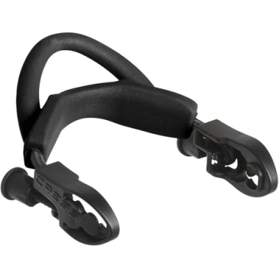 Image of Cressi Unisex Maui (2pcs) Ebs Fin Straps, Black/Silver, One Size UK