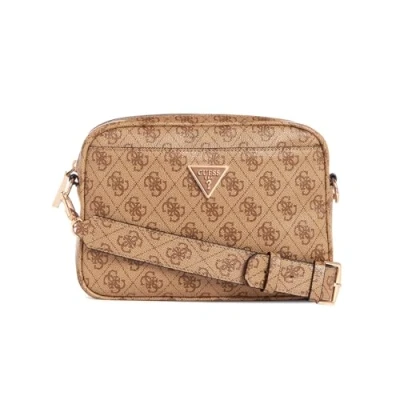 Image of Guess Meridian Across body bag, Women&#039;s, Size: One Size, Latte logo