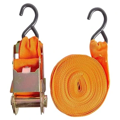 Image of Orange 9m Ratchet Tie Down Straps By Blackspur