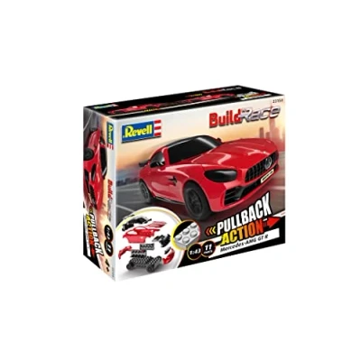 Image of Revell 23154 Build &#039;n Race Mercedes AMG GTR 1:43 Scale Model Kit, Red