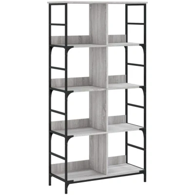 Image of vidaXL Bookshelf Grey Sonoma 78.5x33x153 cm Engineered Wood