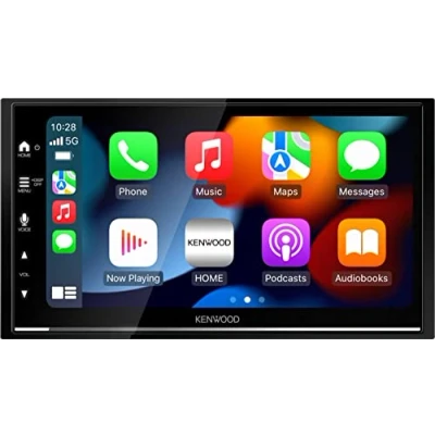 Image of KENWOOD DMX7722DABS 17.3 cm (6.8) Digital Media AV Receiver with Wireless CarPlay &amp; Android Auto (4x50W, DAB+/FM, BT, 3X Pre Out 2.5V, USB, iPod/iPhone Control)