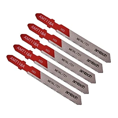 Image of Amtech M1605 5 Piece Metal Jigsaw Blade Set (AMT118A)