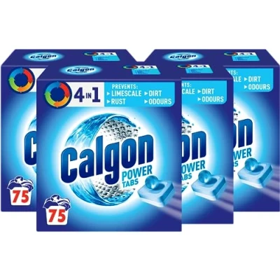 Image of Calgon Tablets Water Softener Powerball 4 in 1, Large Pack 75 Tablets, Multipack of