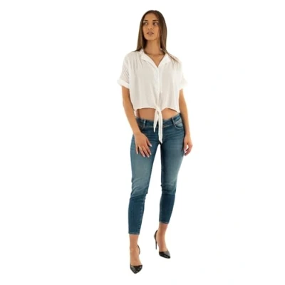 Image of Bestseller A/S ONLY Women&#039;s Onlpaula Life S/S Tie Shirt WVN Noos T, White, XS