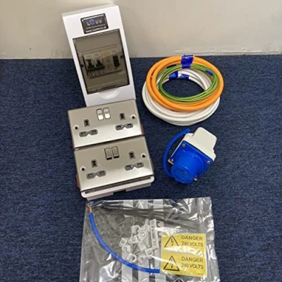 Image of TEW 240V Mains Electric Hook Up Installation Kit Campervan Motorhome Conversion 11