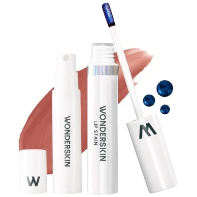 Image of Wonderskin Wonder Blading Peel and Reveal Lip Stain Kit, Long Lasting Stain, Transfer Proof Natural Nude Waterproof, Pink (Lovely)