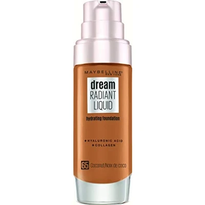Image of Maybelline New York Make Up, Dream Radiant Liquid Foundation, No. 65 Coconut, 30 ml