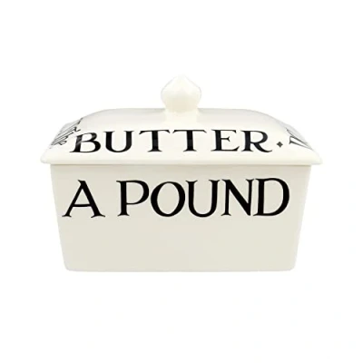 Image of Emma Bridgewater Black Toast Small Butter Dish 1BLT020143